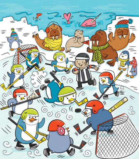 Penguin Hockey Game