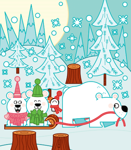 Polar Bear Toboggan